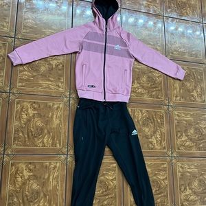 Adidas matching set ( pink and black)